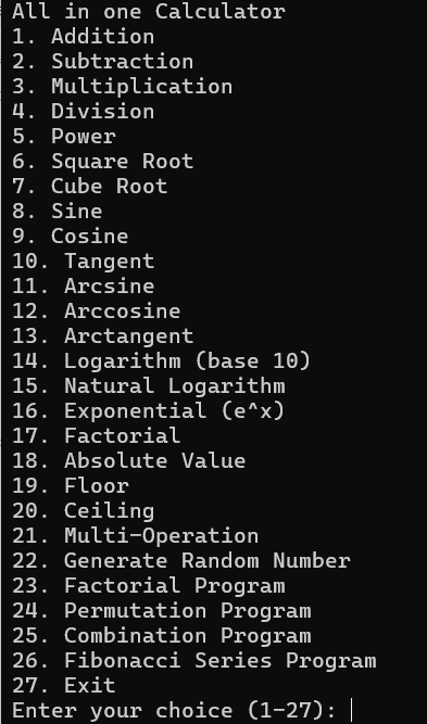 Programming C Calculator