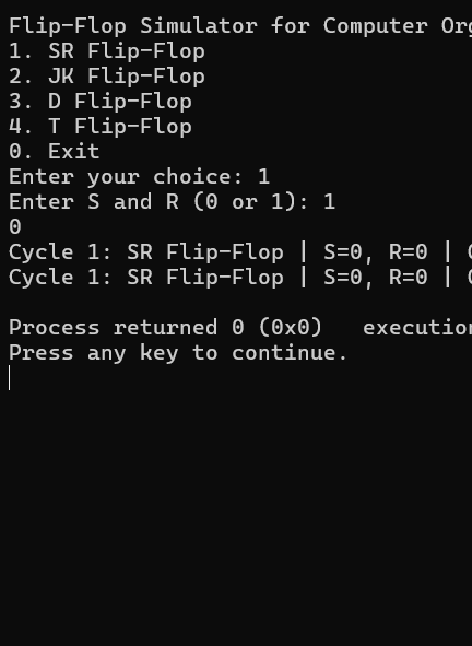 Programming C FlipFlops