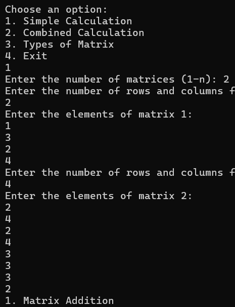 Programming C Matrix