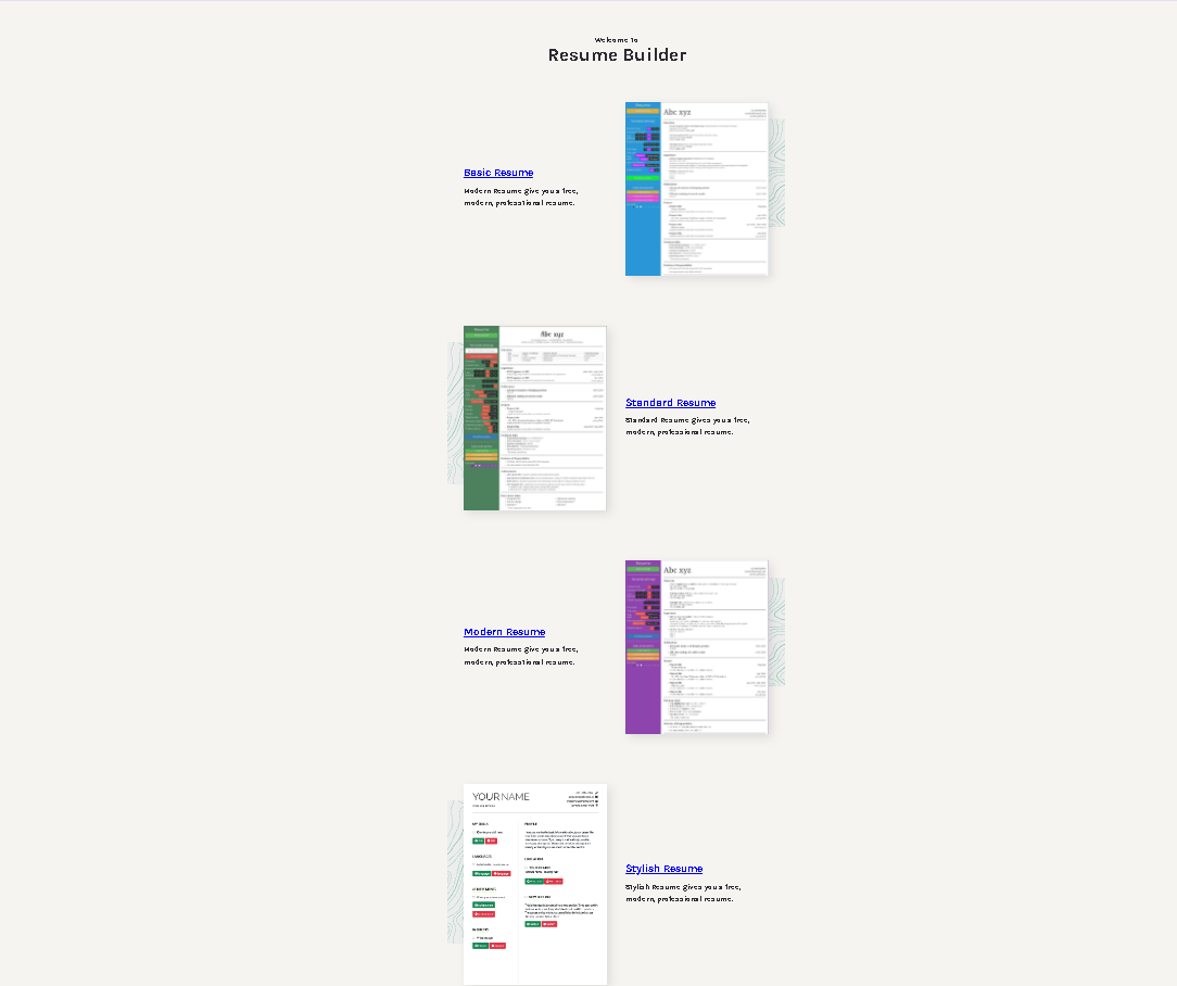 Resume Builder