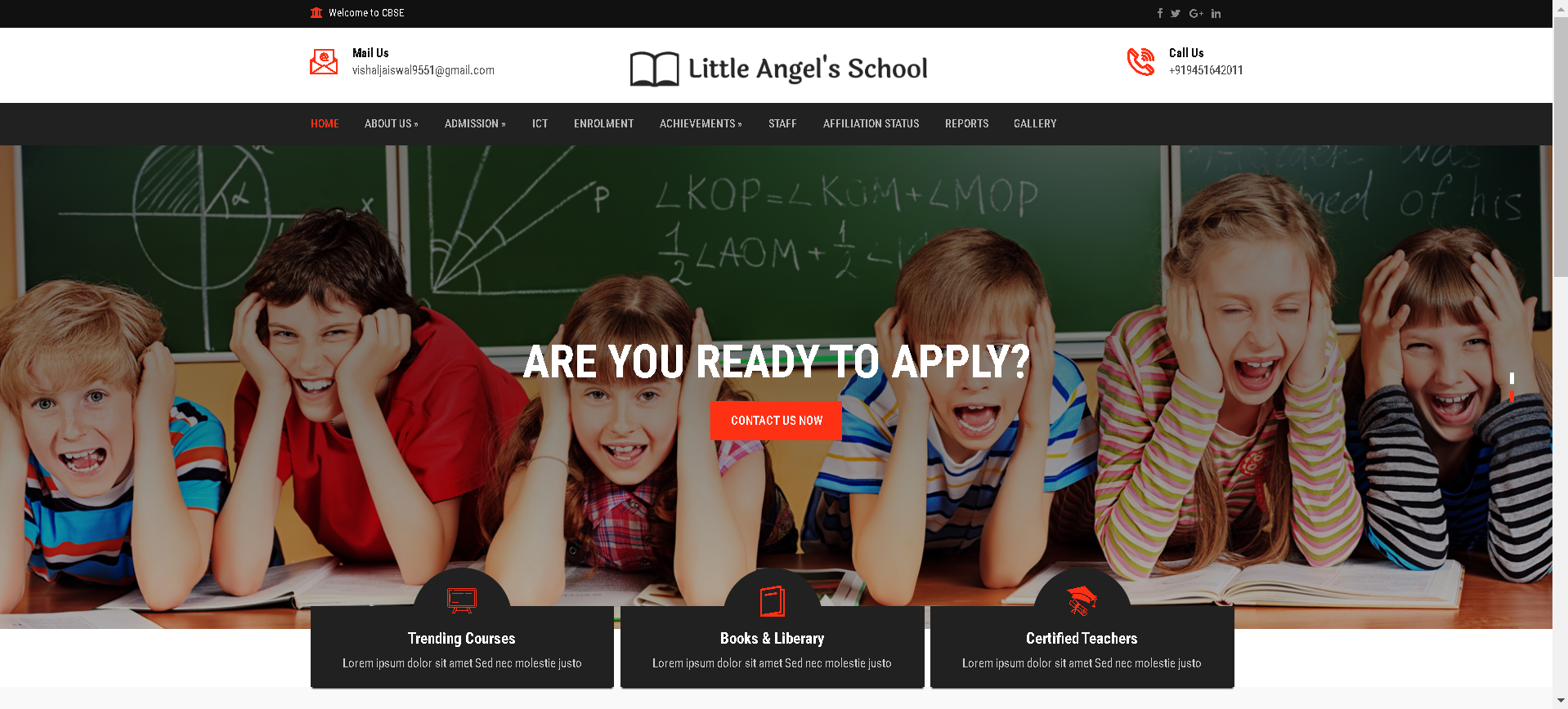 School website 2